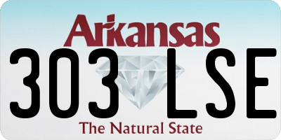 AR license plate 303LSE