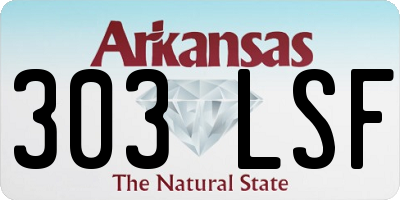 AR license plate 303LSF