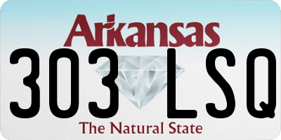 AR license plate 303LSQ