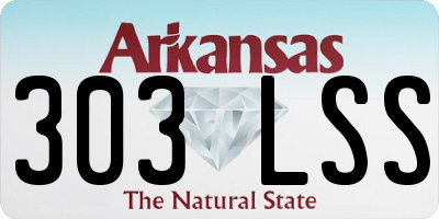 AR license plate 303LSS