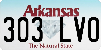 AR license plate 303LVO