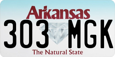 AR license plate 303MGK