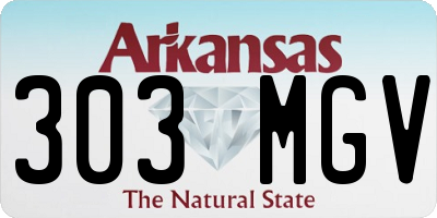 AR license plate 303MGV