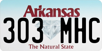 AR license plate 303MHC