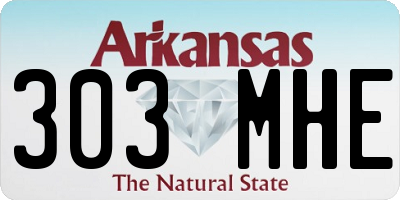 AR license plate 303MHE