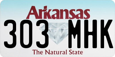 AR license plate 303MHK