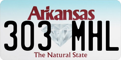AR license plate 303MHL