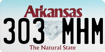 AR license plate 303MHM
