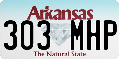 AR license plate 303MHP