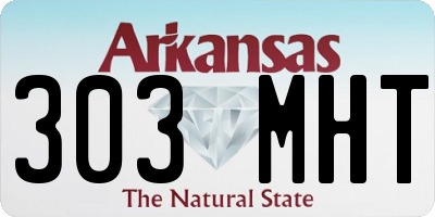 AR license plate 303MHT