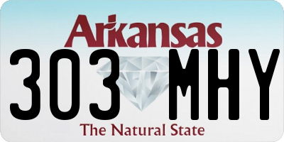 AR license plate 303MHY