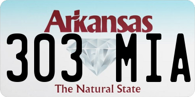 AR license plate 303MIA