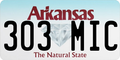 AR license plate 303MIC