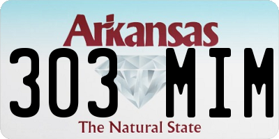 AR license plate 303MIM