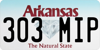 AR license plate 303MIP