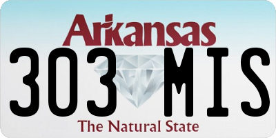 AR license plate 303MIS
