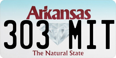 AR license plate 303MIT