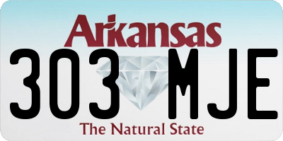AR license plate 303MJE