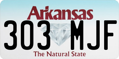 AR license plate 303MJF