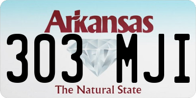 AR license plate 303MJI