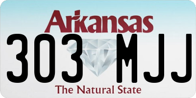 AR license plate 303MJJ