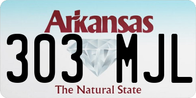 AR license plate 303MJL