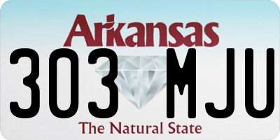 AR license plate 303MJU