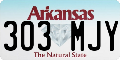 AR license plate 303MJY