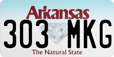 AR license plate 303MKG