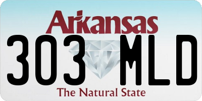 AR license plate 303MLD