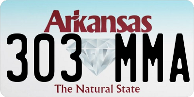AR license plate 303MMA