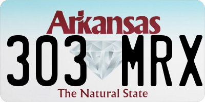 AR license plate 303MRX