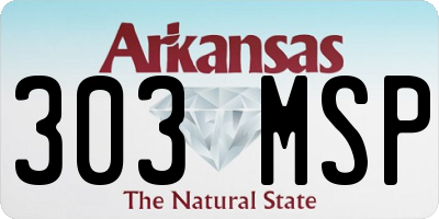 AR license plate 303MSP