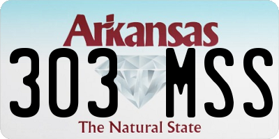 AR license plate 303MSS