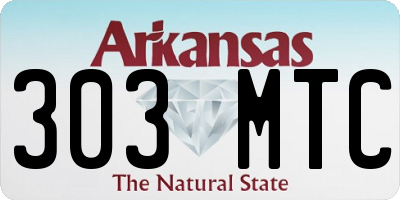 AR license plate 303MTC