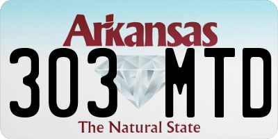 AR license plate 303MTD