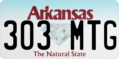 AR license plate 303MTG