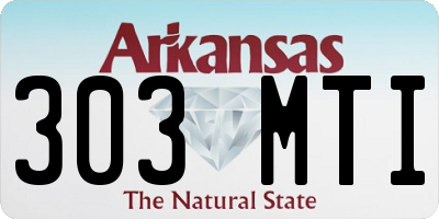 AR license plate 303MTI
