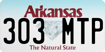 AR license plate 303MTP