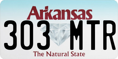 AR license plate 303MTR