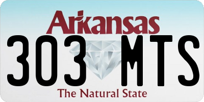 AR license plate 303MTS