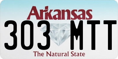 AR license plate 303MTT
