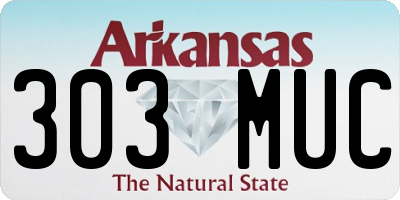 AR license plate 303MUC
