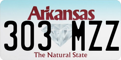 AR license plate 303MZZ