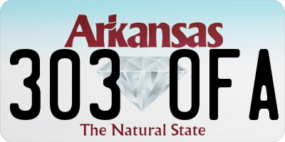 AR license plate 303OFA