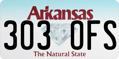 AR license plate 303OFS