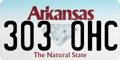 AR license plate 303OHC