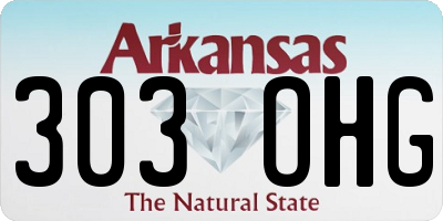 AR license plate 303OHG
