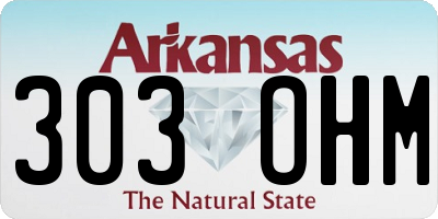 AR license plate 303OHM