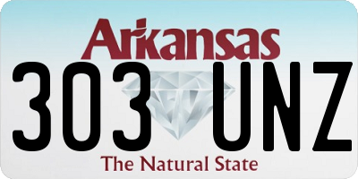 AR license plate 303UNZ
